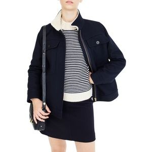 J. Crew oversized Melton workwear jacket Sz Large